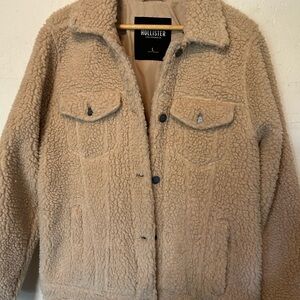 Hollister Cream Sherpa Jacket